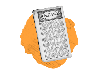 old fashioned calendar