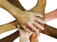 hands together